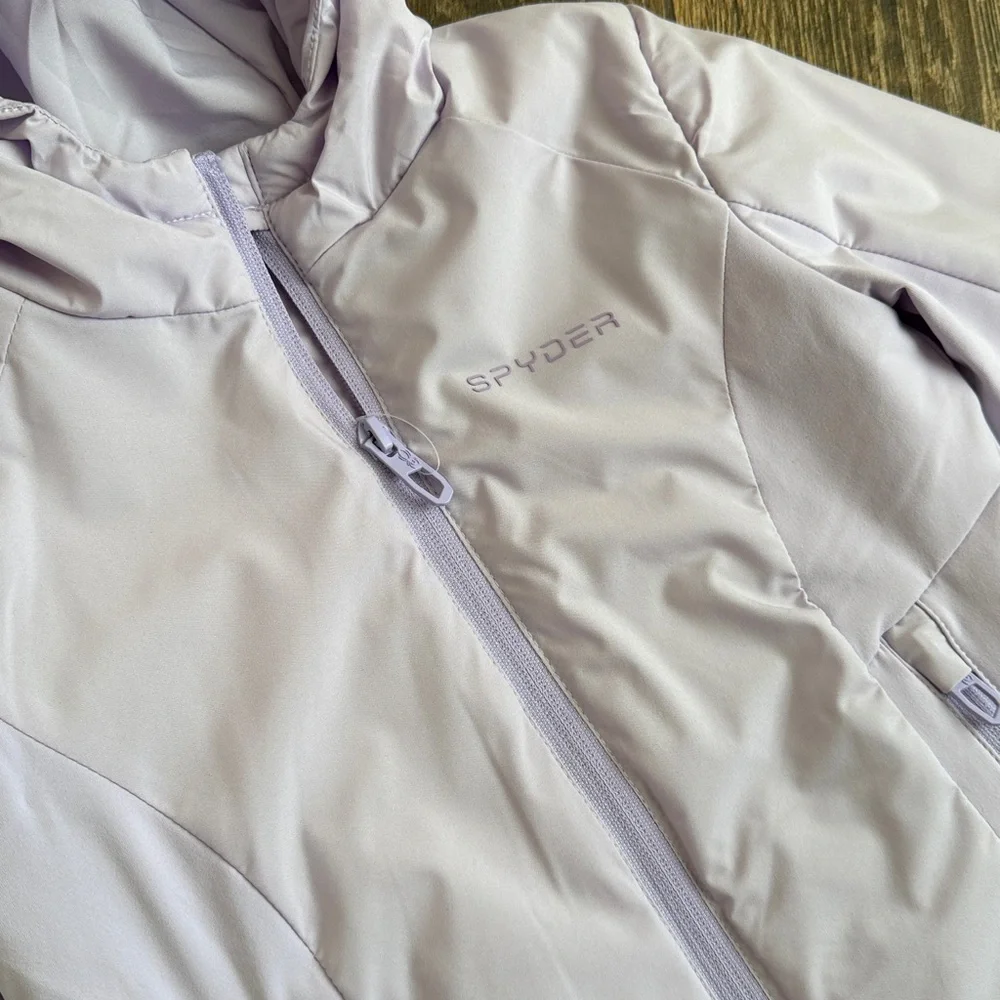 Spyder Girls’ Spyderlite Lavender Lightweight Water Resistant Jacket—3T